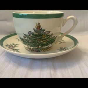 Spode Christmas Tree Cup and Saucer